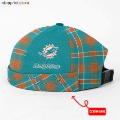 Miami Dolphins NFL Docker Cap, Brimless Hat, Skull Cap M01