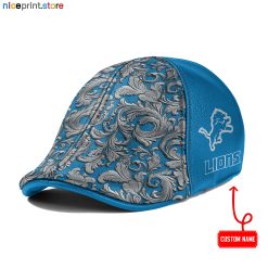 Detroit Lions NFL Leather Ivy Caps M03