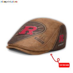 Leather-Rutgers Scarlet Knights NCAA3 Leather Beret Caps M52