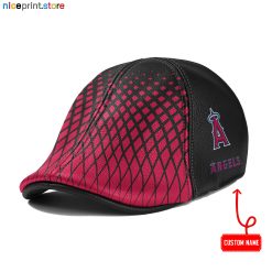 Leather-Los Angeles Angels MLB Leather Ivy Caps M02