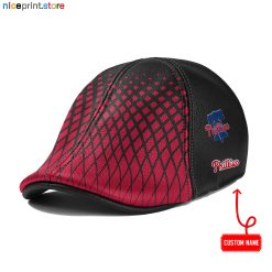 Leather-Philadelphia Phillies MLB Leather Ivy Caps M02