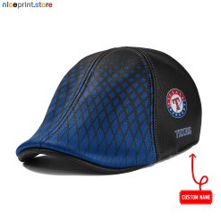 Leather-Texas Rangers MLB Leather Ivy Caps M02