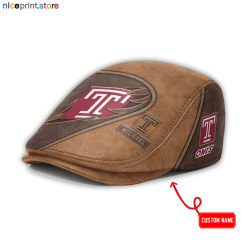Leather-Temple Owls NCAA4 Leather Beret Caps M52