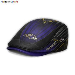 Leather-Baltimore Ravens NFL Leather Beret Cap M45