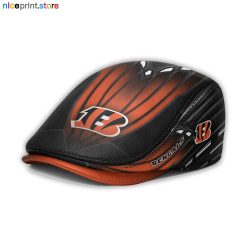 Leather-Cincinnati Bengals NFL Leather Beret Cap M45