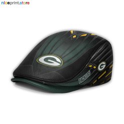 Leather-Green Bay Packers NFL Leather Beret Cap M45