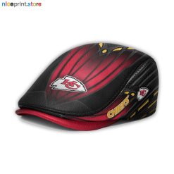 Leather-Kansas City Chiefs NFL Leather Beret Cap M45