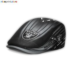 Leather-Las Vegas Raiders NFL Leather Beret Cap M45