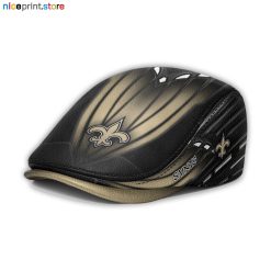 Leather-New Orleans Saints NFL Leather Beret Cap M45