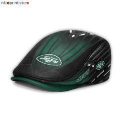 Leather-New York Jets NFL Leather Beret Cap M45
