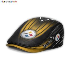Leather-Pittsburgh Steelers NFL Leather Beret Cap M45