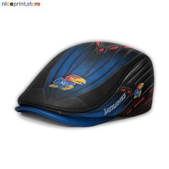 Leather-Kansas Jayhawks NCAA Leather Beret Caps M45