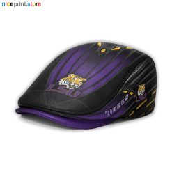Leather-LSU Tigers NCAA Leather Beret Caps M45