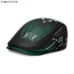 Leather-Hawaii Rainbow Warriors NCAA2 Leather Beret Caps M45