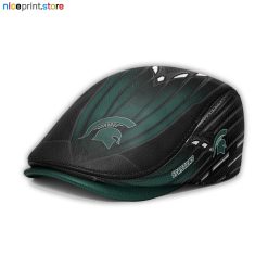Leather-Michigan State Spartans NCAA2 Leather Beret Caps M45