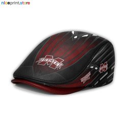 Leather-Mississippi State Bulldogs NCAA2 Leather Beret Caps M45