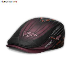 Leather-Virginia Tech Hokies NCAA2 Leather Beret Caps M45