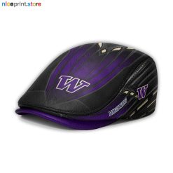 Leather-Washington Huskies NCAA2 Leather Beret Caps M45