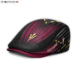 Leather-Arizona State Sun Devils NCAA3 Leather Beret Caps M45