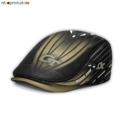 Leather-Georgia Tech Yellow Jackets NCAA3 Leather Beret Caps M45