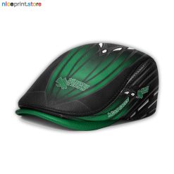 Leather-North Texas Mean Green NCAA4 Leather Beret Caps M45