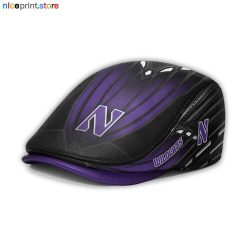 Leather-Northwestern Wildcats NCAA4 Leather Beret Caps M45