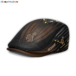 Leather-Wyoming Cowboys NCAA4 Leather Beret Caps M45