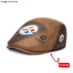 Leather-Pittsburgh Steelers NFL Leather Beret Cap M52