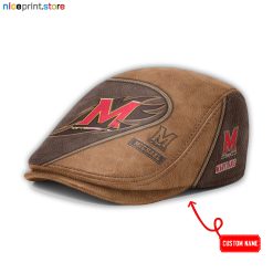 Leather-Maryland Terrapins NCAA2 Leather Beret Caps M52