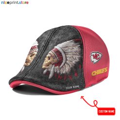 Kansas City Chiefs NFL Leather Ivy Caps M04