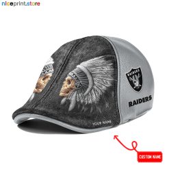 Las Vegas Raiders NFL Leather Ivy Caps M04
