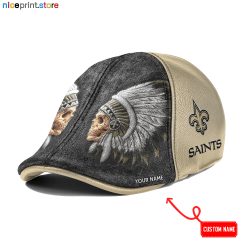New Orleans Saints NFL Leather Ivy Caps M04