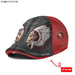 San Francisco 49ers NFL Leather Ivy Caps M04