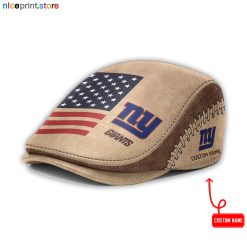 Leather-New York Giants NFL Leather Beret Cap M55
