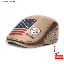 Leather-Pittsburgh Steelers NFL Leather Beret Cap M55