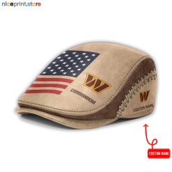Leather-Washington Commanders NFL Leather Beret Cap M55