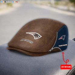 Leather-New England Patriots NFL Leather Beret Cap M27