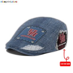 Houston Cougars NCAA3 Jeff Cap, Flat Cap, Driving Cap M82
