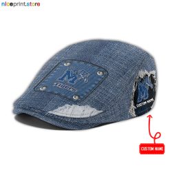 Memphis Tigers NCAA3 Jeff Cap, Flat Cap, Driving Cap M82