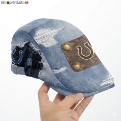 Indianapolis Colts NFL Beret Cap, Flat Cap M01