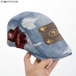 San Francisco 49ers NFL Beret Cap, Flat Cap M01