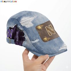 Northwestern Wildcats NCAA4 Beret Cap, Flat Cap M01