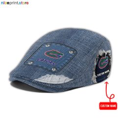 Florida Gators NCAA Jeff Cap, Flat Cap, Driving Cap M82