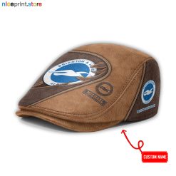 Leather-Brighton-Hove Albion EPL Leather Beret Caps M52