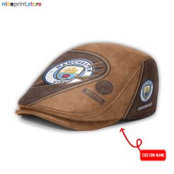 Leather-Manchester City EPL Leather Beret Caps M52