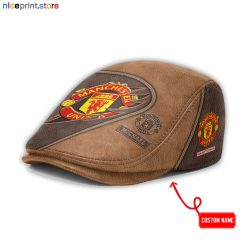 Leather-Manchester United EPL Leather Beret Caps M52