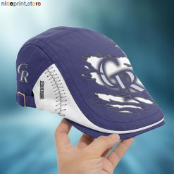 Colorado Rockies MLB Beret Cap, Flat Cap M02