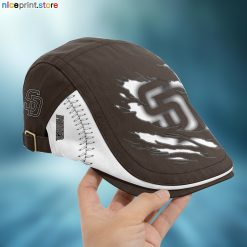San Diego Padres MLB Beret Cap, Flat Cap M02