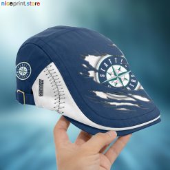 Seattle Mariners MLB Beret Cap, Flat Cap M02
