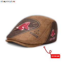 Leather-Boston Red Sox MLB Leather Beret Caps M52